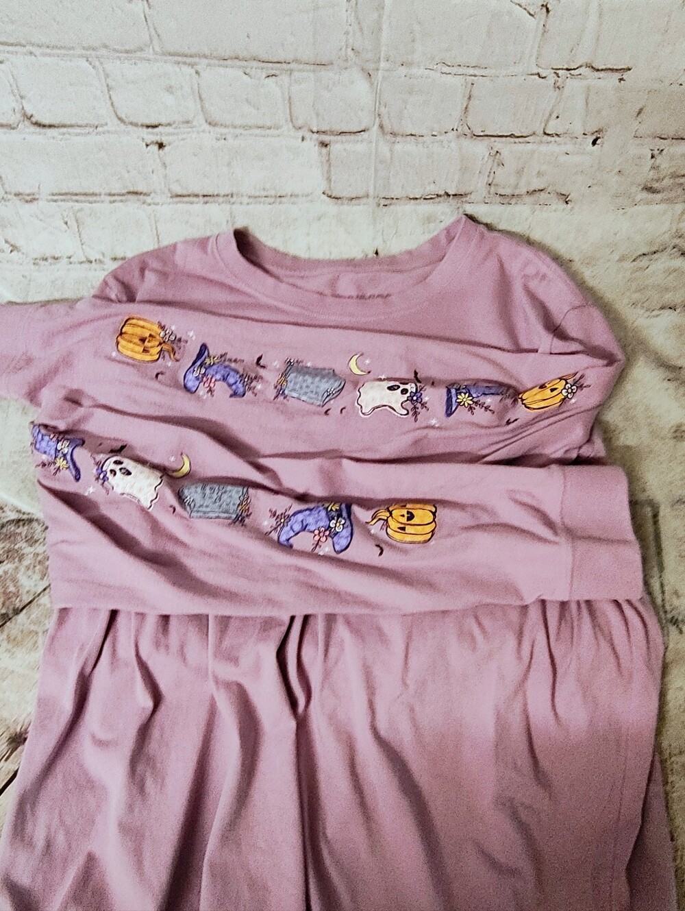 Life is Good Crusher Halloween Longsleeve Pumpkin Sleeve Hit Purple Shirt XXL Lo - Picture 2 of 13